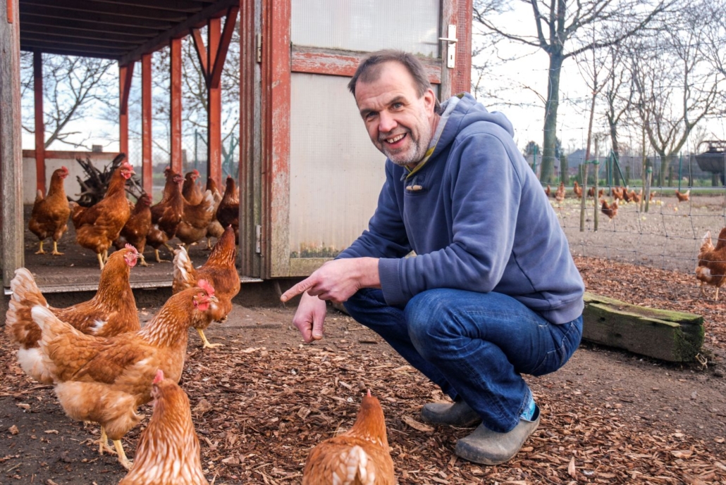 Hühner und Harald Vienhues